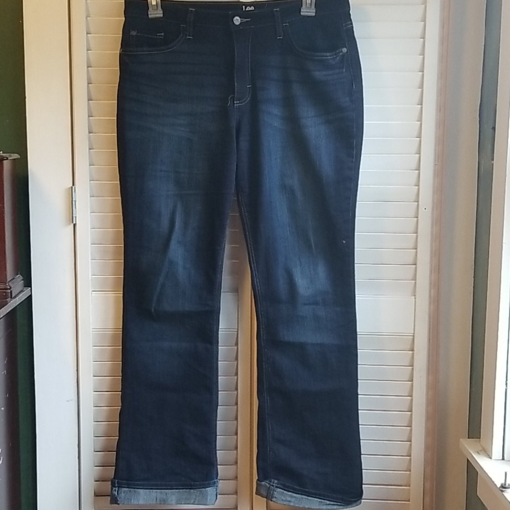 Dark blue jeans